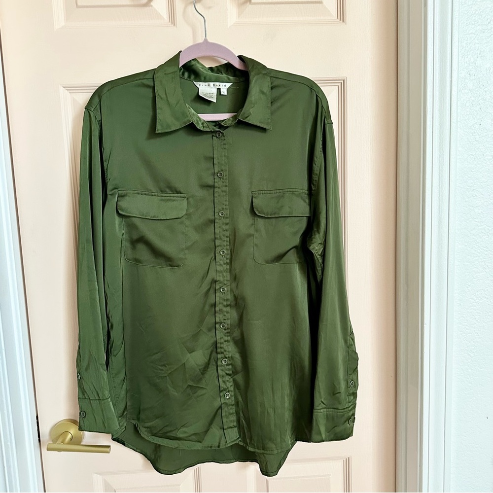 Green Fred David button up
